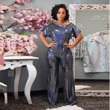 Load image into Gallery viewer, Sequins Wide Leg Jumpsuit
